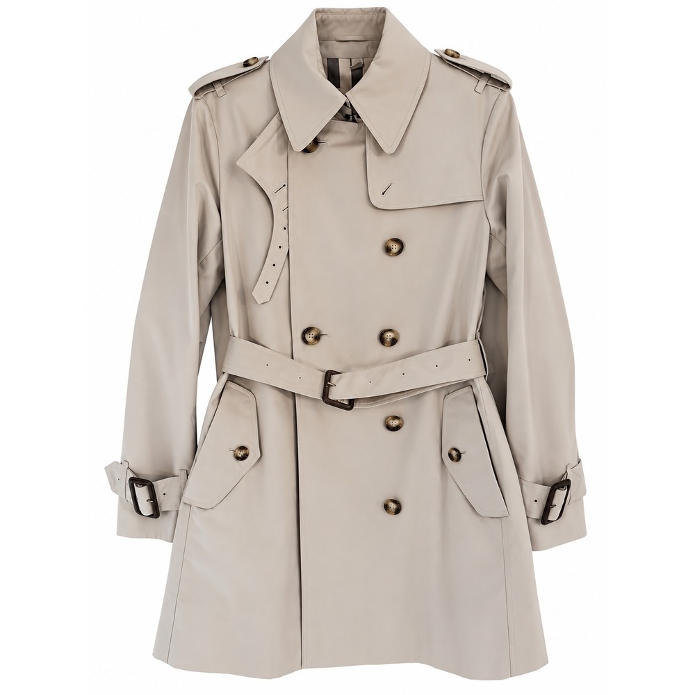 Burberry London Sandringham Trench Coat Stone Beige Nova Check Lining